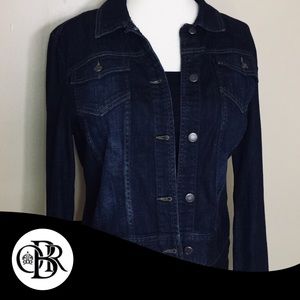 NWOT OUTBACK RED Dark Wash Denim Jacket XL